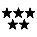 Rating by clicking on stars